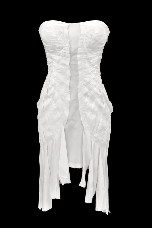 S/S 2004 TOM FORD for GUCCI WHITE SILK DRESS

Size 38