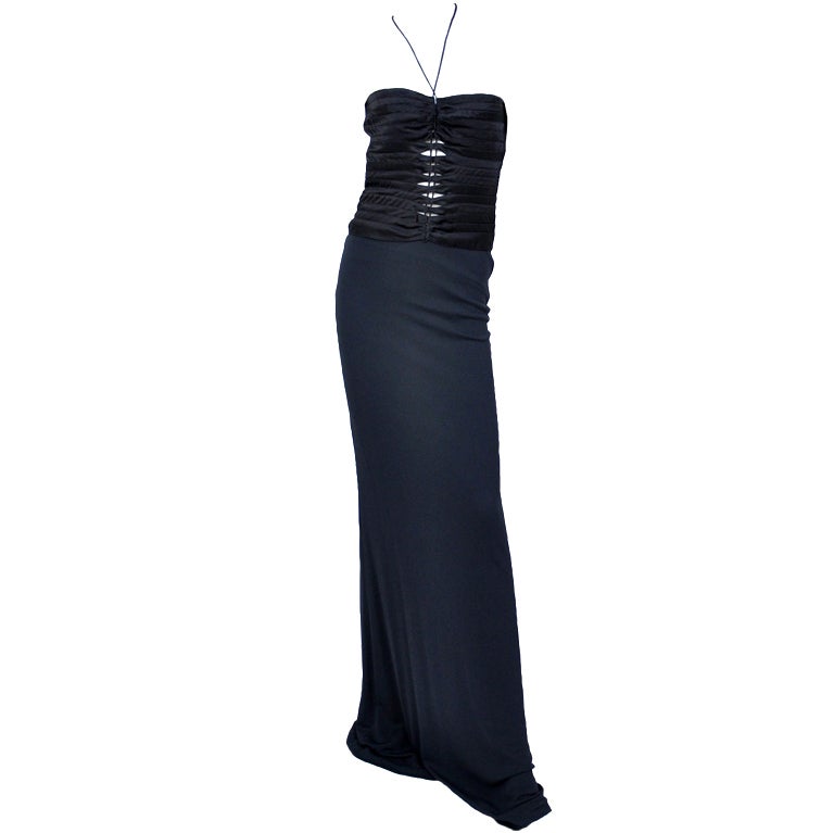 Tom Ford for Gucci Vintage Black Gown ...