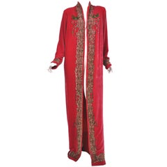Zang Toi Rare embroidered and beaded velvet coat