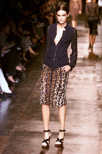 Women's S/S 2002 Tom Ford for Yves Saint Laurent Safari Skirt