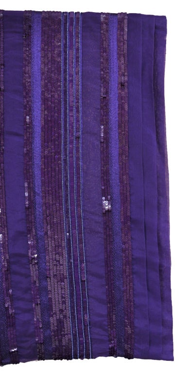Women's Zang Toi rare embroidered sequin silk-chiffon kimono