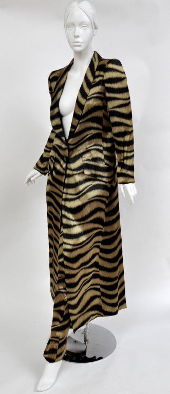VALENTINO tiger print silk coat and pants 1