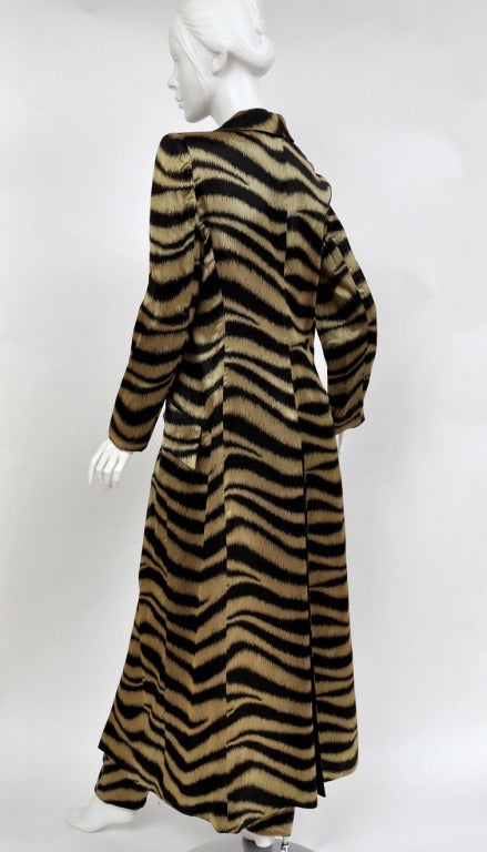VALENTINO tiger print silk coat and pants 2