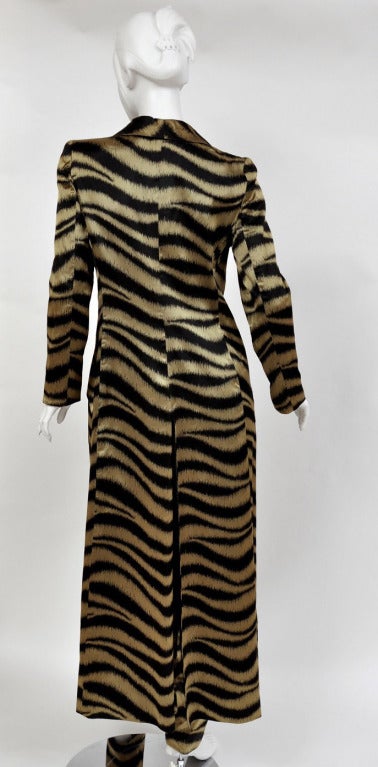 VALENTINO tiger print silk coat and pants 3