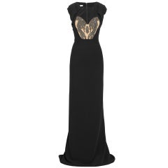 ANTONIO BERARDI Crystal-embellished crepe gown from SAG Awards!