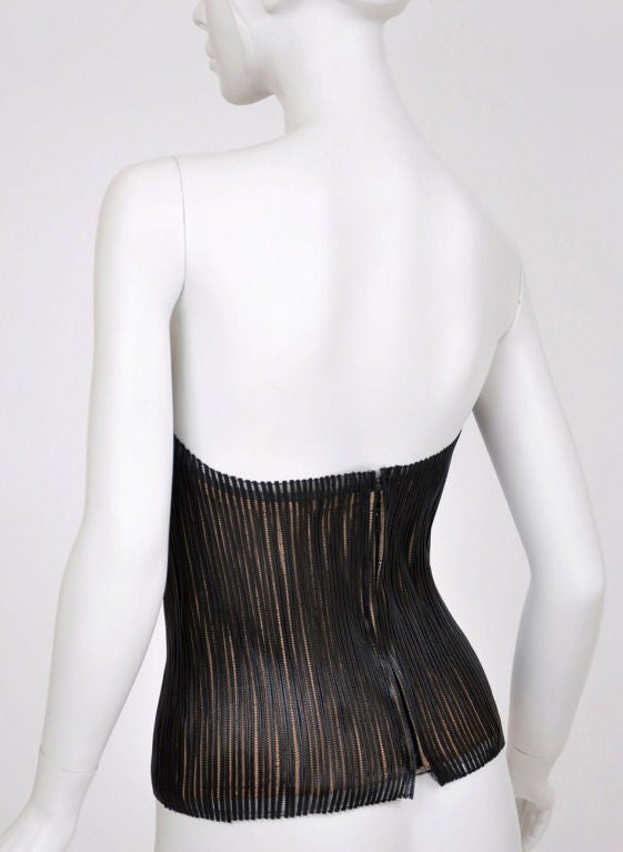 Tom Ford for Gucci Tulle and Patent Leather Corset 1