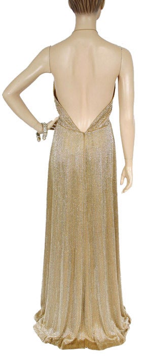 gold gucci dress