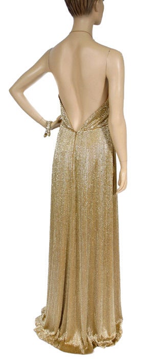 GUCCI GOLD GODDESS PERLENBESETZTES SEIDENKLEID 2