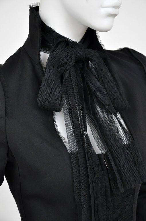 Tom Ford for Yves Saint Laurent Black Silk Jacket 2