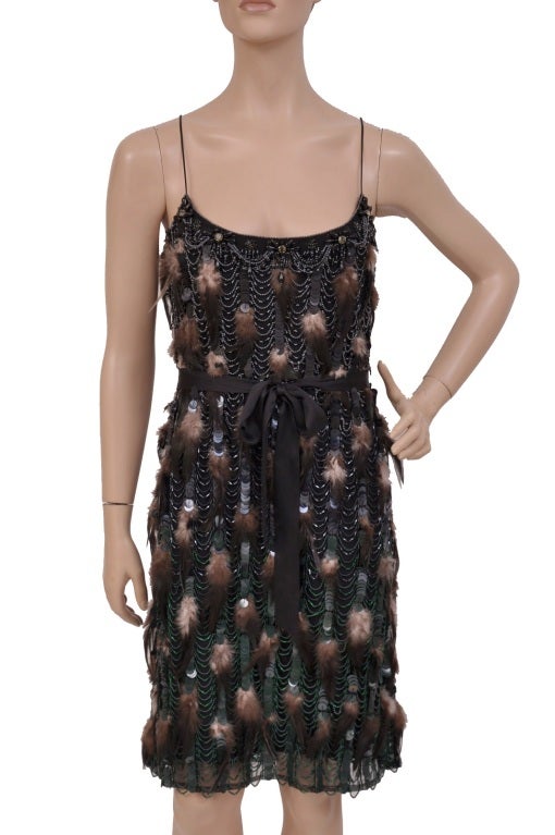 Matthew Williamson Beaded Dress with Feathers 2