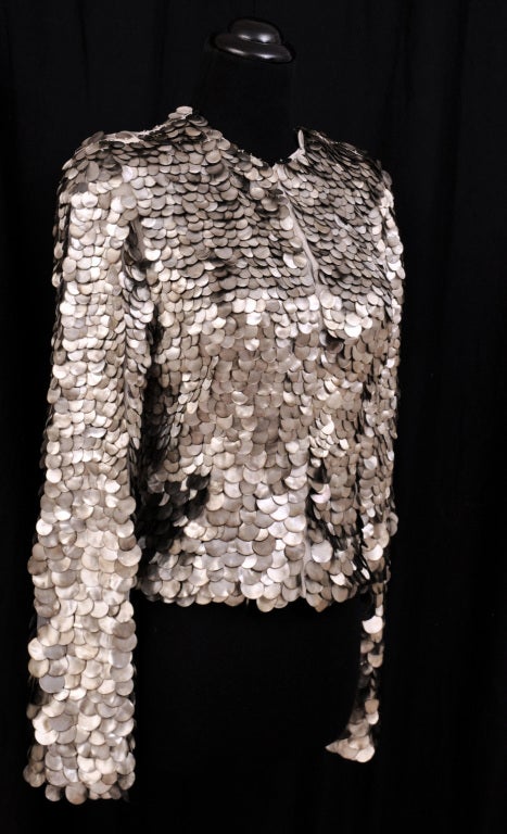 New Tom Ford Mother-of-Pearl Jacket In Excellent Condition In Montgomery, TX