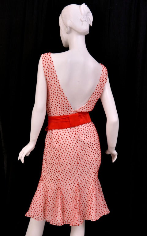 TOM FORD POLKA DOT DRESS WITH BOW DETAIL 3