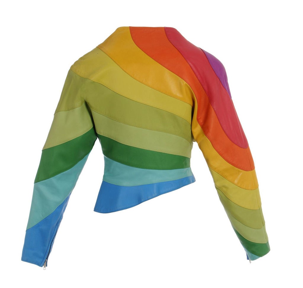 S/S 1990 Thierry Mugler Iconic Rainbow Jacket

100% Leather

FR Size 36 - US 4