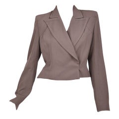 S/S 2001 Look 1 Tom Ford for Yves Saint Laurent Stretch-Faille Jacket 8