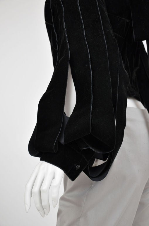 Tom Ford for Yves Saint Laurent Black Velvet Ribbon Corset, F/W 2002 3