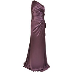 $11,480 New Versace One Shoulder Gown With Hearts 7