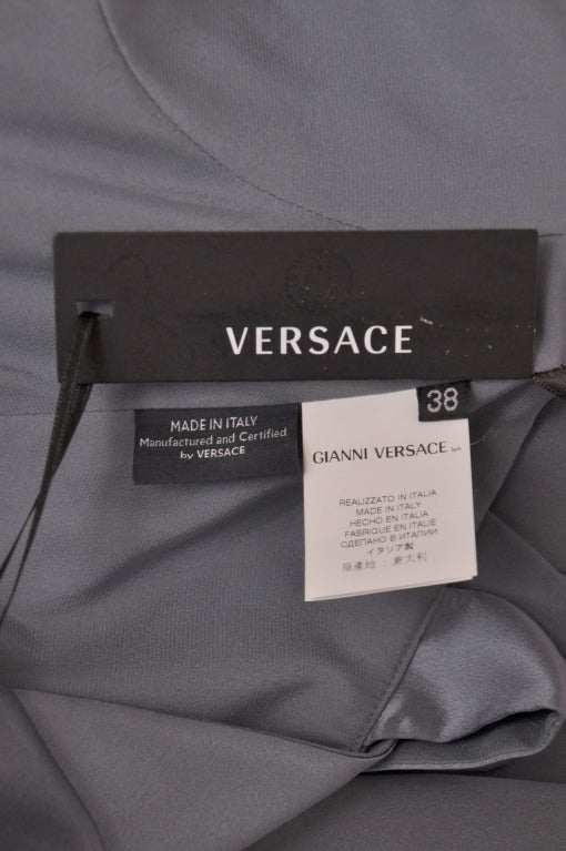 $10,560 New Versace Strapless Long Silk Dress at 1stDibs