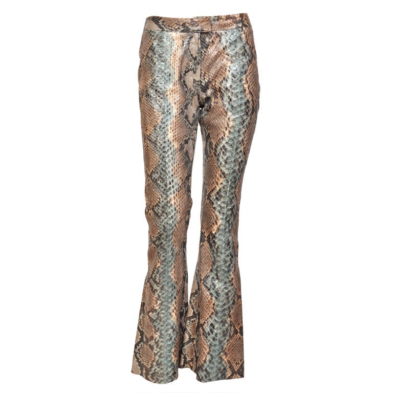 90-s Tom Ford for Gucci Genuine Python skin pants