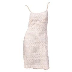 Gianni Versace Couture Pearl Embellished White Dress 9