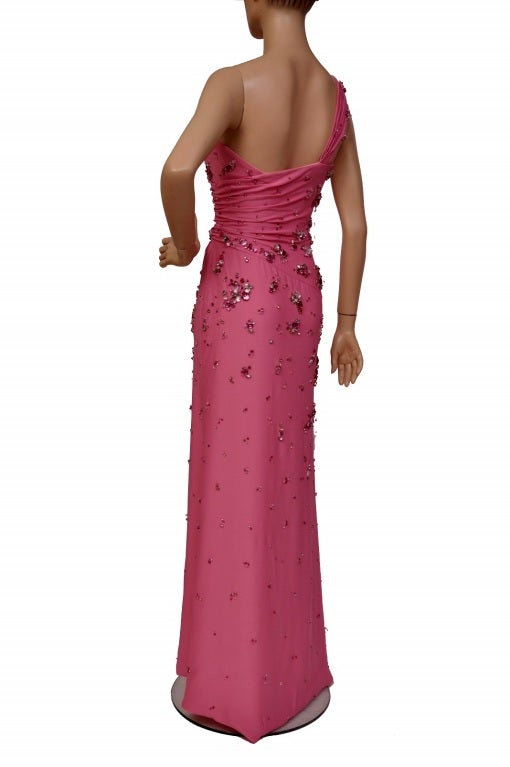 versace pink gown