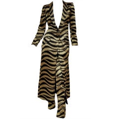 Vintage Iconic Valentino Tiger print Coat and Pants