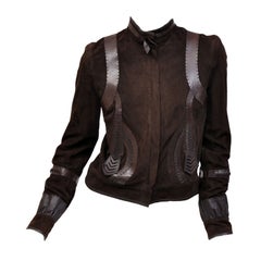 Fendi Embellished Leather Jacket