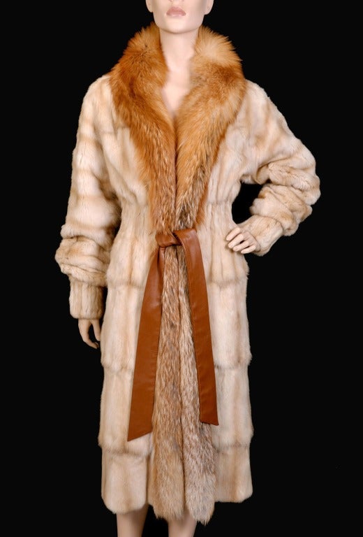 Tom Ford for Yves Saint Laurent fur coat

A luxe coverup is essential for winter. Don't miss this rare opportunity to get this fabulous coat designed by genius Tom Ford!

Nude blush squirrel is trimmed with red fox and finished with leather