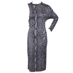 S/S 2000 Tom Ford for Gucci Snakeskin print dress