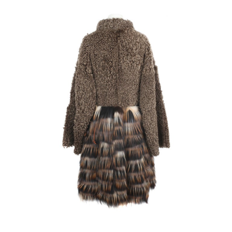 fendi shearling coat