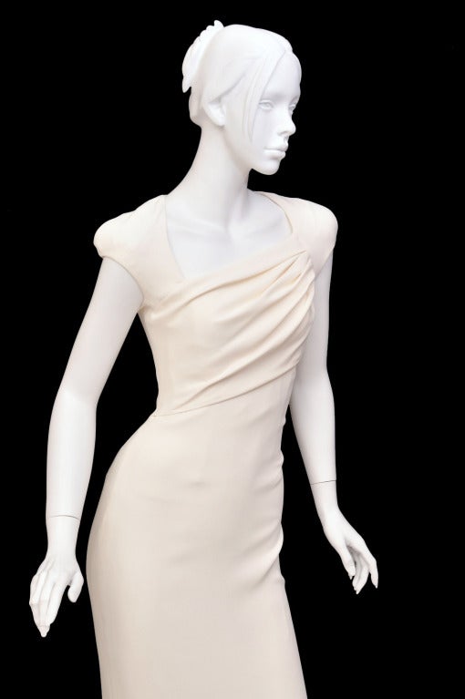 Tom ford white cape dress #10