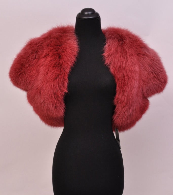 YSL red fox fur bolero jacket

Brand new
