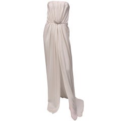 Saint Laurent Embellished White Silk Dress ***ROYAL CHOICE! 5