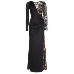 Emilio Pucci Black Lace Gown