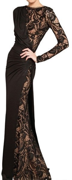 Emilio Pucci Black Lace Gown In New Condition In Montgomery, TX