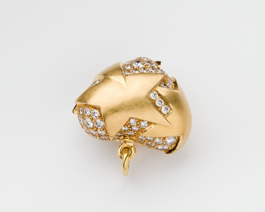 Diamond "GOLD STAR " Heart by Boregaard