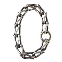 PEDRO BOREGAARD  Sterling Silver "Hook Chain Bracelet"
