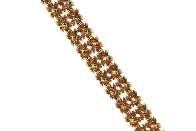 TIFFANY 'Signature' Gold Link Bracelet