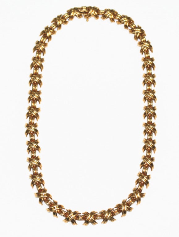 TIFFANY 'Signature' Gold Necklace