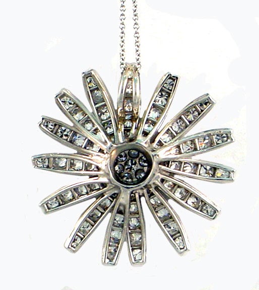 Drop, Platinum & Diamond Flower