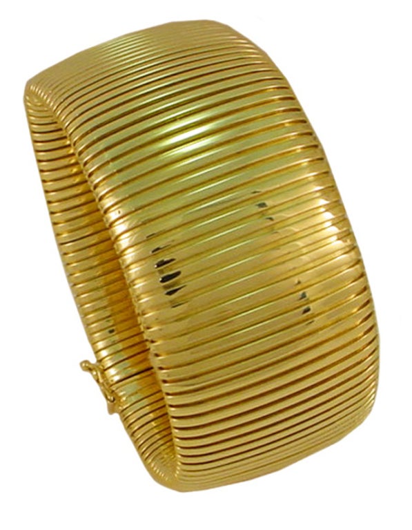 Wide, Flexible, Tubogas Bracelet