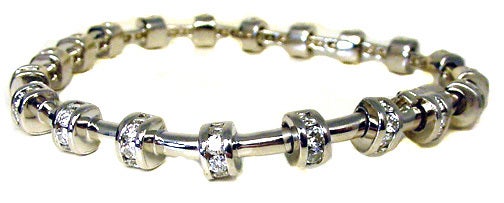 CHAS KRYPELL Diamond Platinum Bracelet