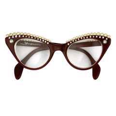 House of Schiaparelli Surreal Pearl Eyebrow Glasses