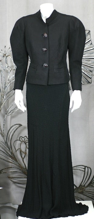 Schiaparelli Haute Couture Changeant Faille Jacket, 1938-39.

