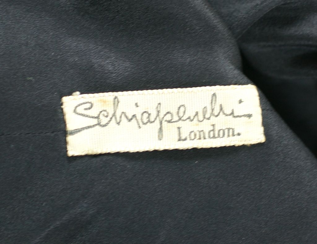Women's Schiaparelli Haute Couture Black Changeant Faille Evening Jacket For Sale