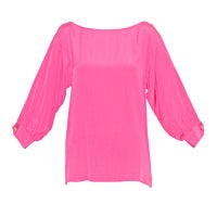 Yves Saint Laurent rive gauche Pink Peasant Tunic