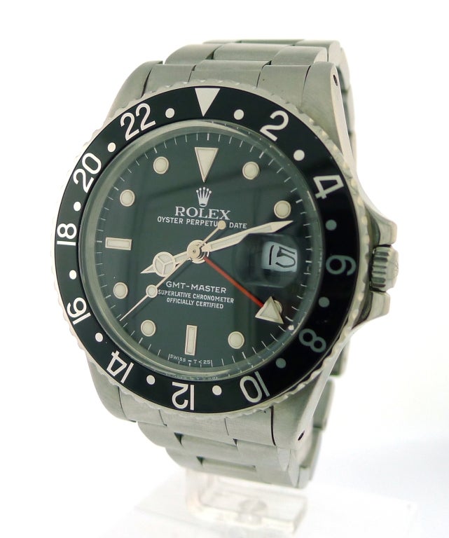 ROLEX 1987 GMT Master Stainless Steel Ref. 16750