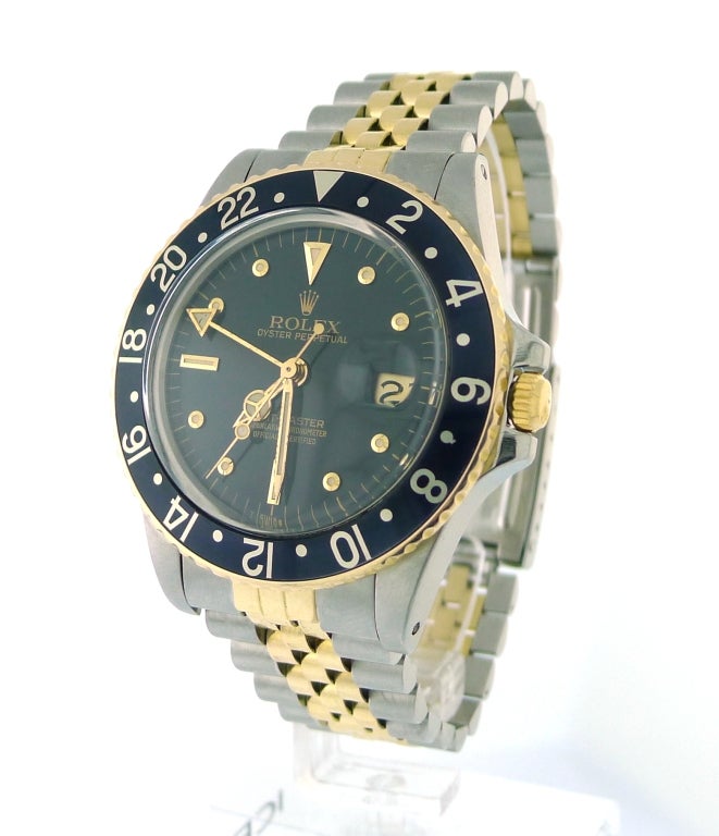 ROLEX 1980 GMT Master Stainless Steel Yellow Gold 16753