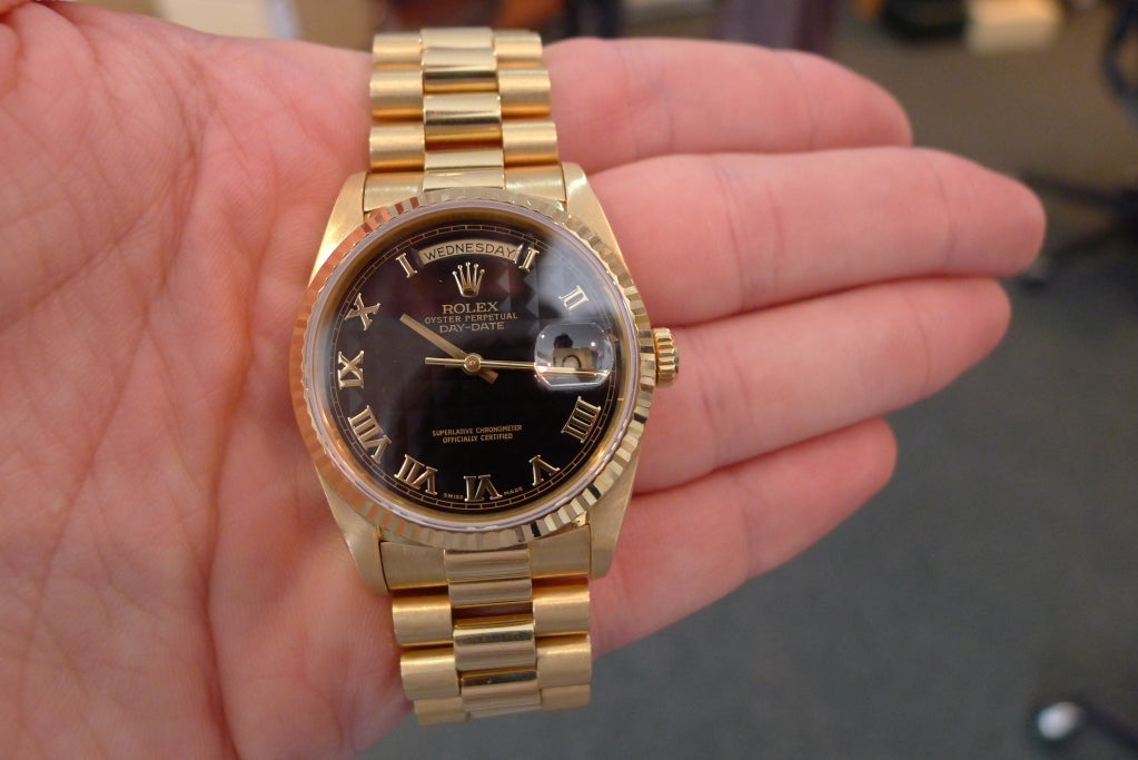 ROLEX Yellow Gold Day-Date President Pyramid Dial Ref. 18238 4