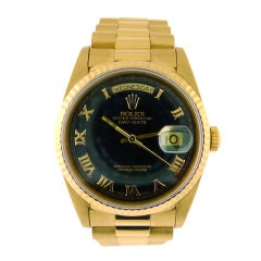 ROLEX Yellow Gold Day-Date President Pyramid Dial Ref. 18238