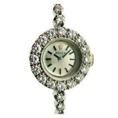 ROLEX --- Vintage 1930's White Gold Diamond Watch Ref. # 8336